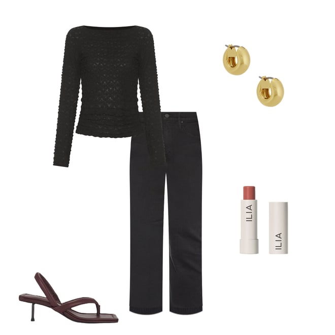 2nd bundle featuring 4 items which compliment Long Sleeve Boat Neck T Shirt