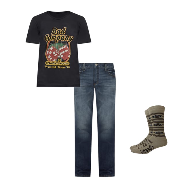 Men's Wrangler Retro® Relaxed Fit Bootcut Jean in Falls City
