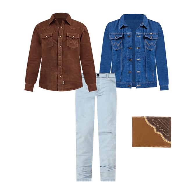 Wrangler® Cowboy Cut® Original Fit Active Flex Jeans in Bleach