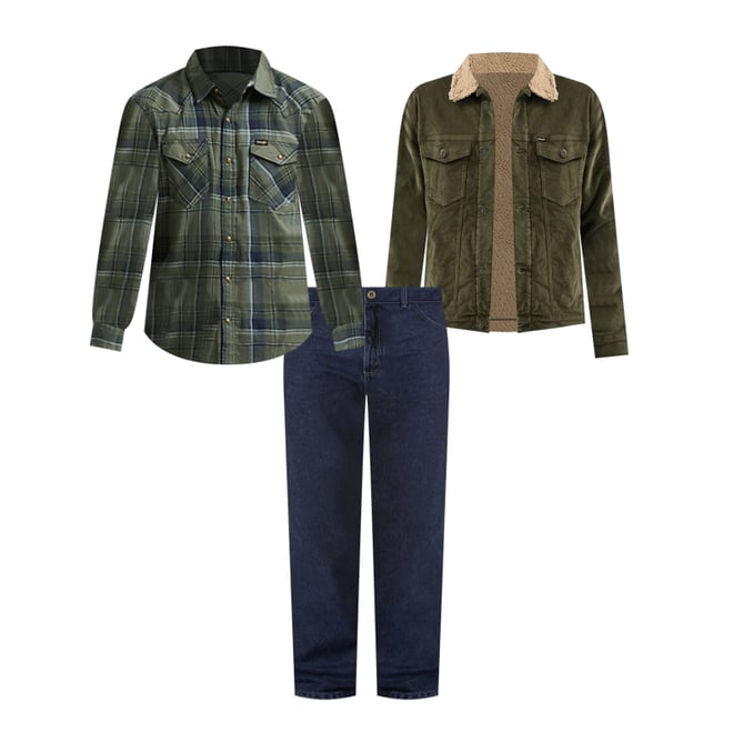 Men's Wrangler® Sherpa Lined Corduroy Trucker Jacket
