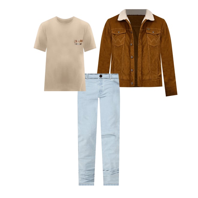 Wrangler® Cowboy Cut® Original Fit Active Flex Jeans in Bleach