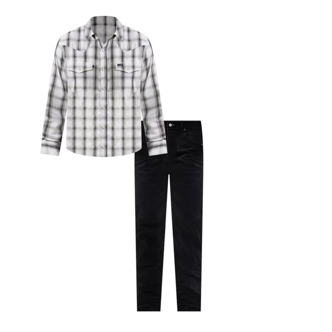 Men's Wrangler Retro® Slim Fit Straight Leg Jean in Blackwell