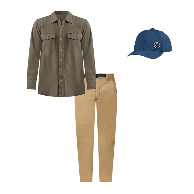 Wrangler ATG™ Men's Salida Shirt in Dusty Olive