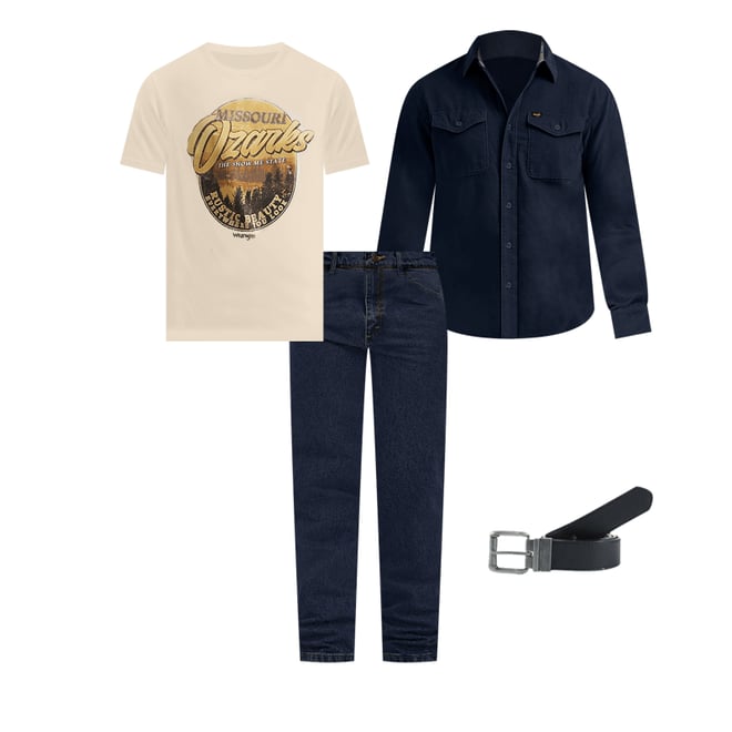 Men's Ozarks Graphic T-Shirt in Fog