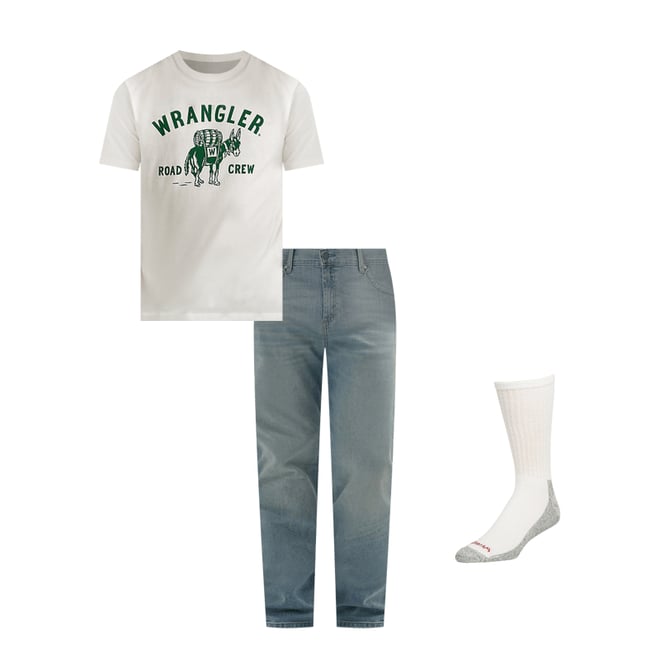 Men's Road Crew Donkey T-Shirt in Marshmallow