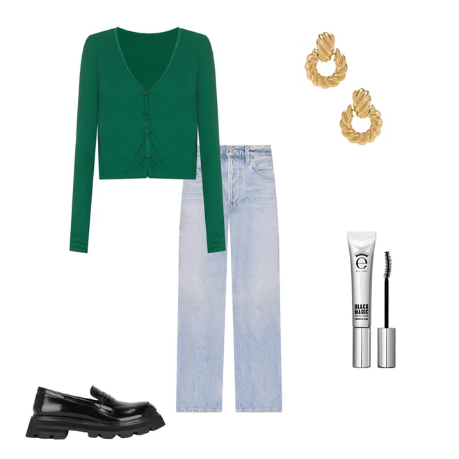 2nd bundle featuring 4 items which compliment Dahlia Bow Leg Baby Roll Jeans
