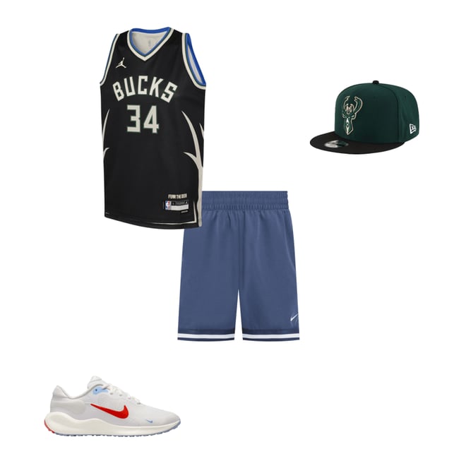 Jordan Youth Milwaukee Bucks Giannis Antetokounmpo #34 Black