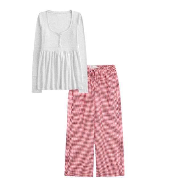 Pull-On Slub Pants