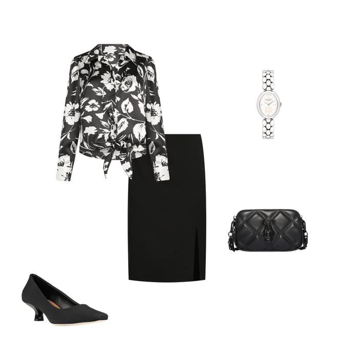 Preston & York Morgan Twill Crepe Side Slit Coordinating