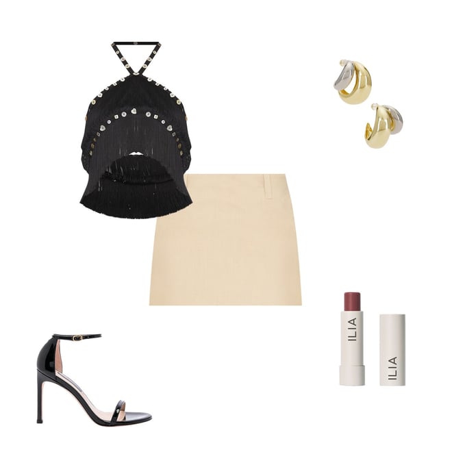 Jaded London Fringe Button Cross Over Top in Black | REVOLVE