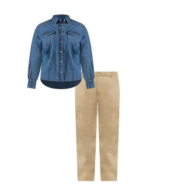 トップス Porter Classic 23SS WIDE WESTERN SHIRT L Women's Legendary Western Shirt (Plus) | Women | Lee®