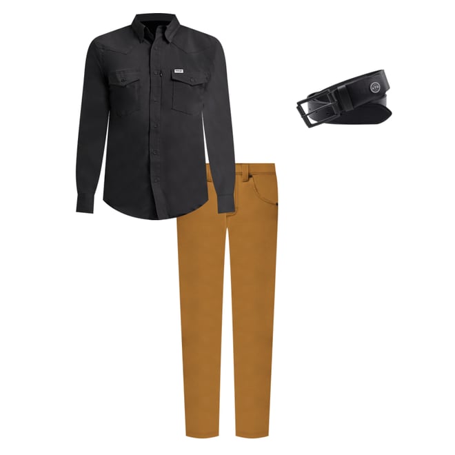 Wrangler All Terrain Gear Men's Technical Shirt in Jet Black