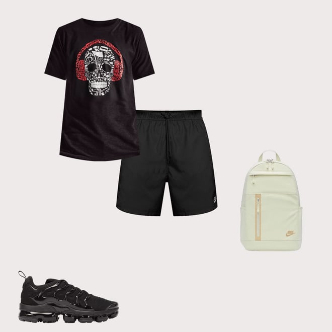 LA Pop Art Music Notes Skull Tee