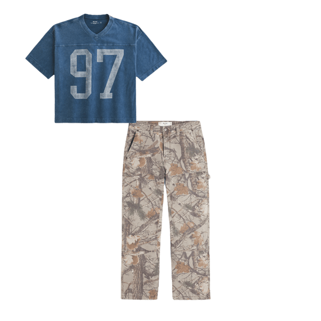 Camo Baggy Carpenter Pants
