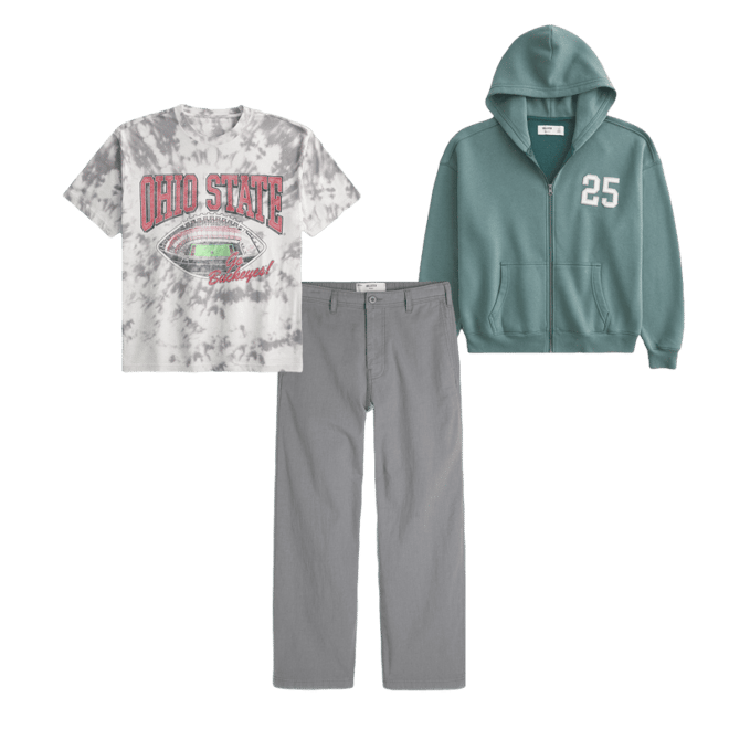 Boxy Ohio State University Graphic Tee