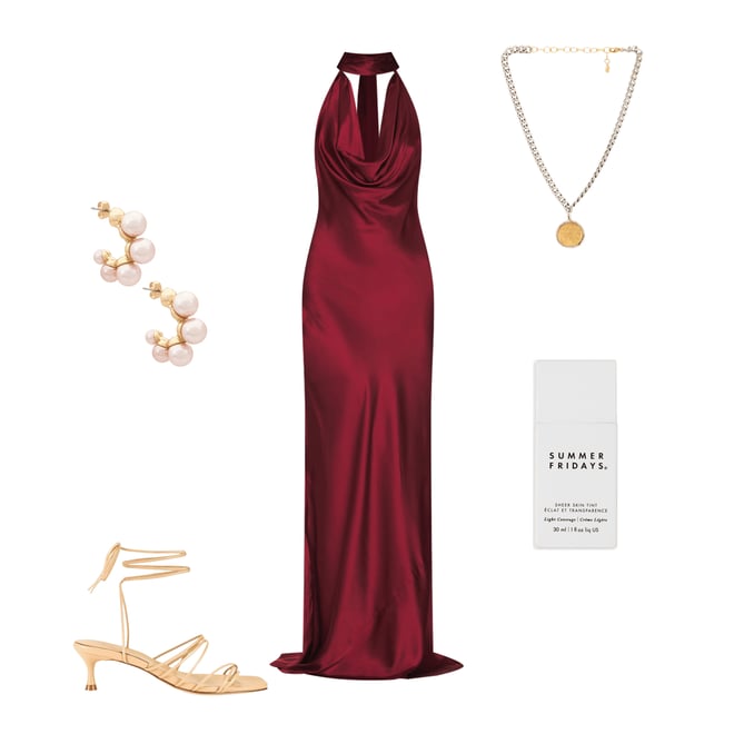 1st bundle featuring 4 items which compliment x REVOLVE Amelia Gown