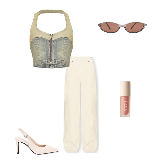 2nd bundle featuring 4 items which compliment Roxie Denim Halter Top