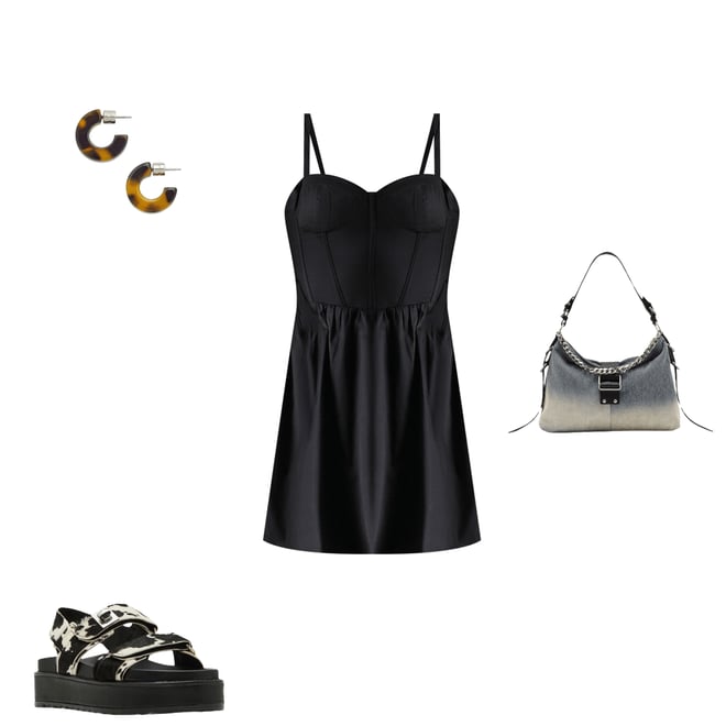 カジュアル★【STEVE MADDEN】Balyssa バックル ホーボーバッグ Steve Madden Balyssa Chain Charm Buckled Slouchy Hobo Bag