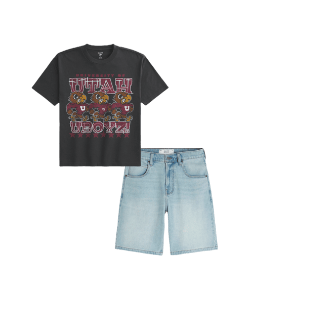 Boxy University of Utah Graphic Tee