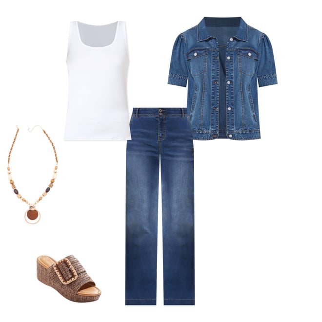  Cato Fashions | Cato Puff Sleeve Denim Jacket