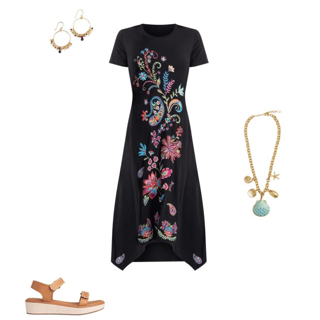 Buy HANDKERCHIEF HEM KNIT DRESS | Johnny Was