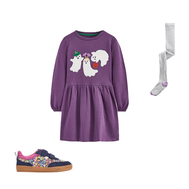 5th bundle featuring 2 items which compliment Ribbed Tights-Grey Marl