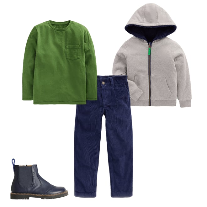 1st bundle featuring 3 items which compliment Everyday Long Sleeve T-Shirt-Broccoli Green