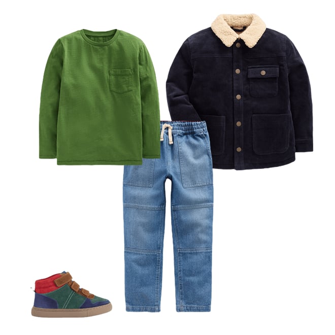 3rd bundle featuring 3 items which compliment Everyday Long Sleeve T-Shirt-Broccoli Green