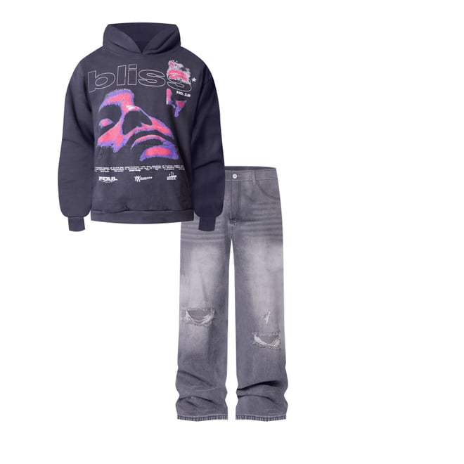 Bliss Hoodie - Washed Black | mnml | shop now