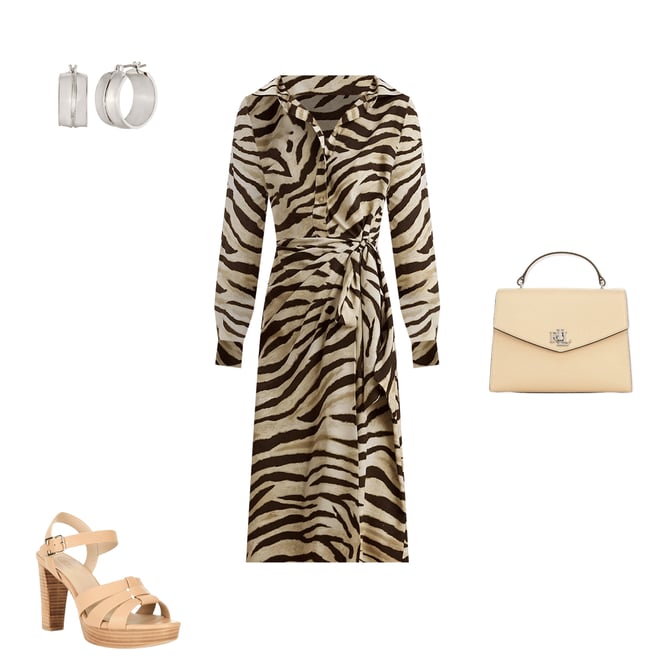 Lauren Ralph Lauren ★【ラップ ドレス】Crepe Faux Wrap Dress Faux-Wrap Crepe Midi Dress