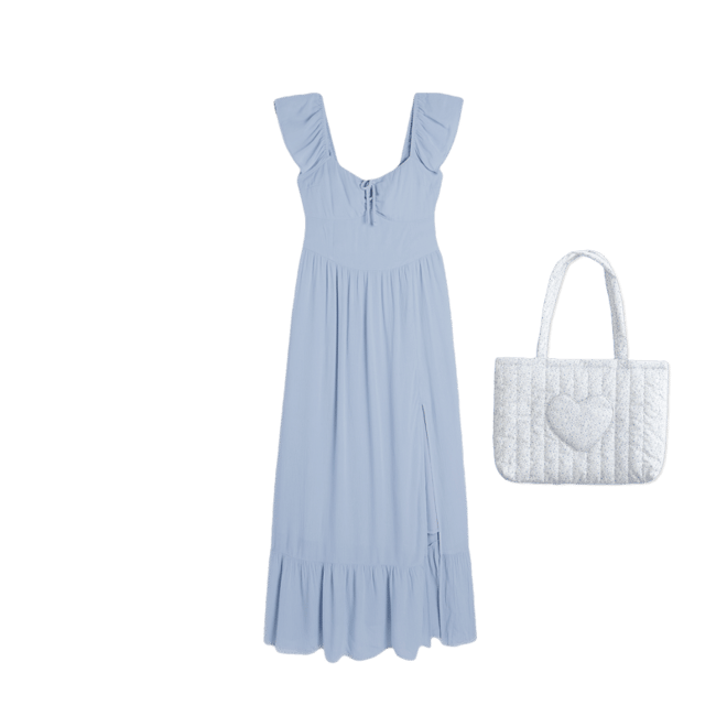 On/Off-the-Shoulder Maxi Dress