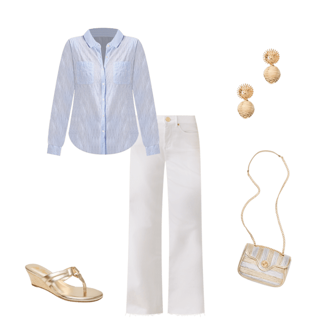 Sea View Button Down Top | Lilly Pulitzer