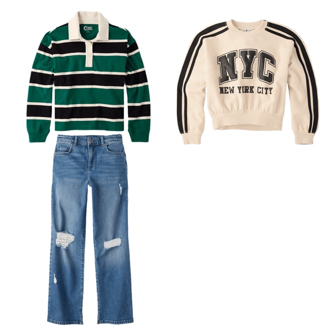 1st bundle featuring 2 items which compliment Tween Girls Oversized Rugby Polo