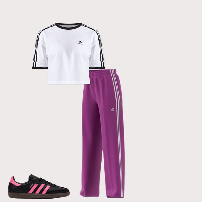 ★adidas★ 3S loose crop tee white JC8150 Adidas 3-Stripes Loose Cropped Tee – DTLR