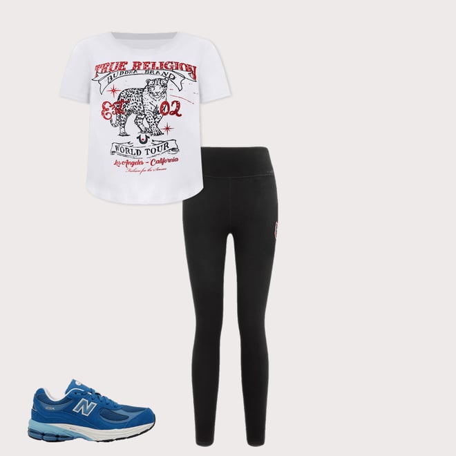True Religion Crystal Leopard Tee