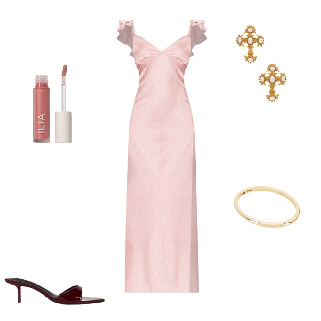 1st bundle featuring 4 items which compliment Becky Ruffle Maxi Dress