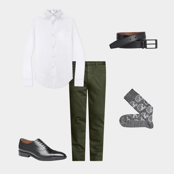 1st bundle featuring 4 items which compliment Diagonal Embossed Belt