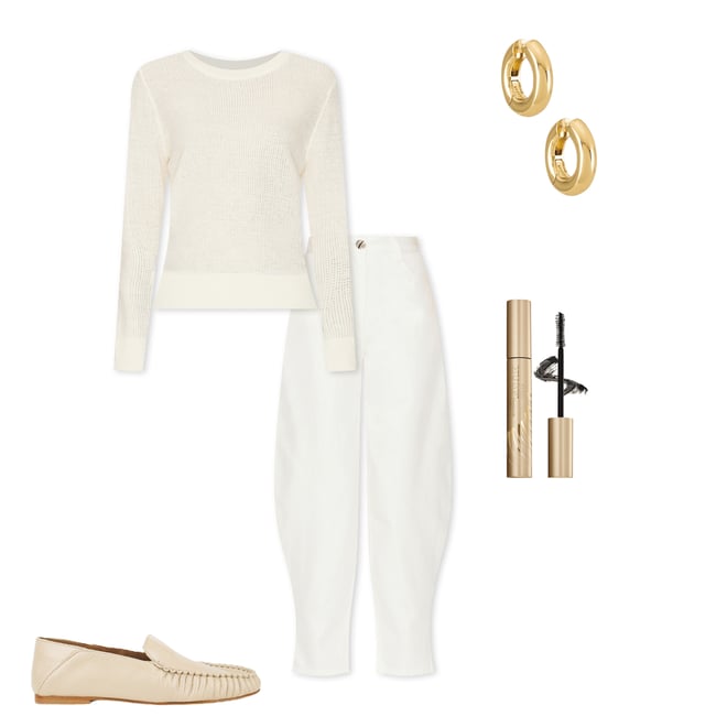 1st bundle featuring 4 items which compliment High-Waist Barrel Jeans