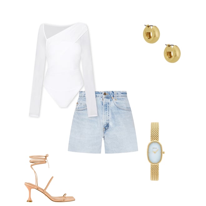 3rd bundle featuring 4 items which compliment x REVOLVE Mamie Bodysuit
