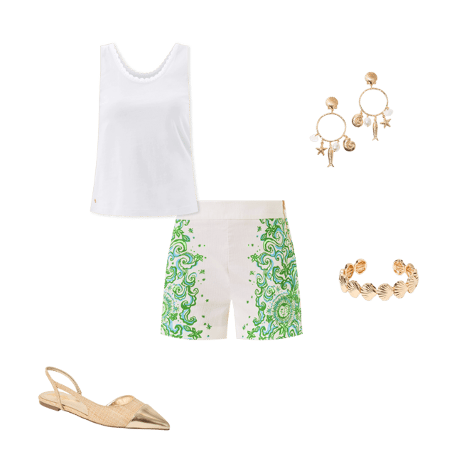 Gabbie Crochet Trimmed Knit Tank Top | Lilly Pulitzer