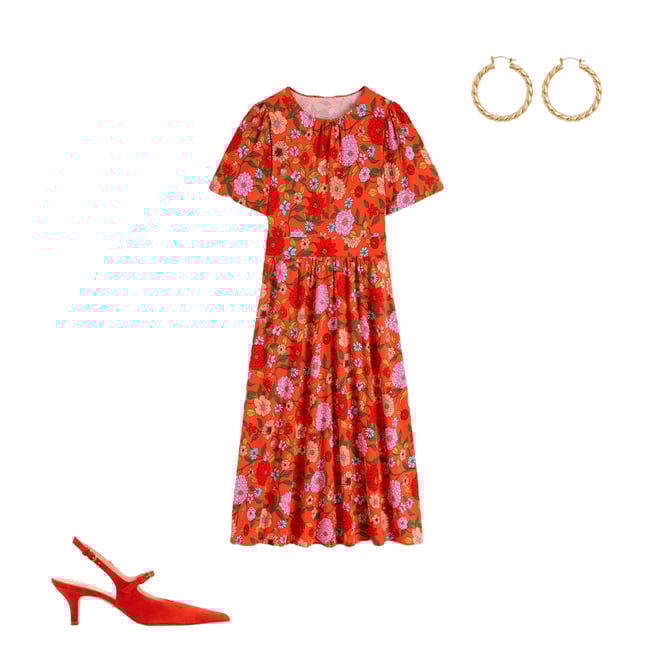 2nd bundle featuring 2 items which compliment Mary Jane Slingback Heel-Post Box Red