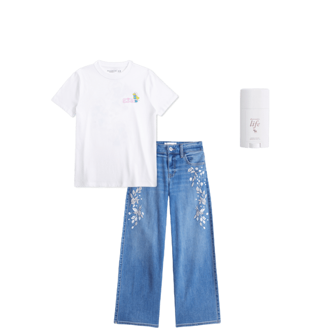 oversized smurfs graphic tee