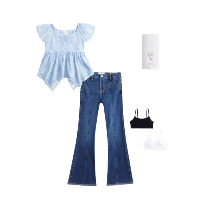 chiffon babydoll top