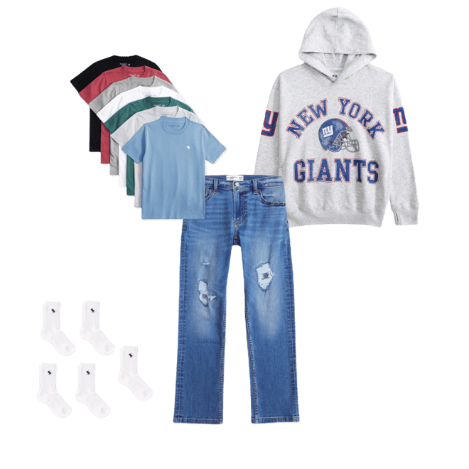 new york giants graphic popover hoodie