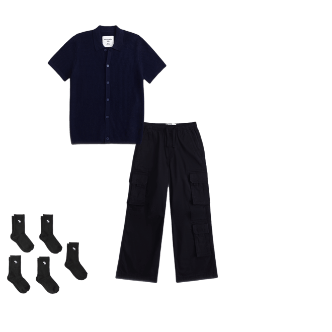 button-through sweater polo