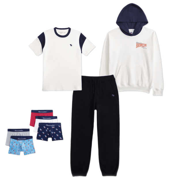 denver broncos graphic popover hoodie