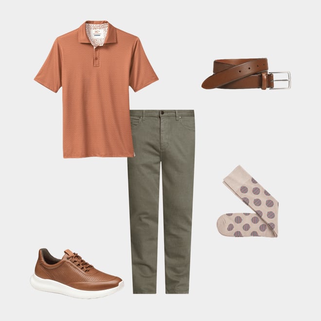 1st bundle featuring 4 items which compliment Diagonal Embossed Belt