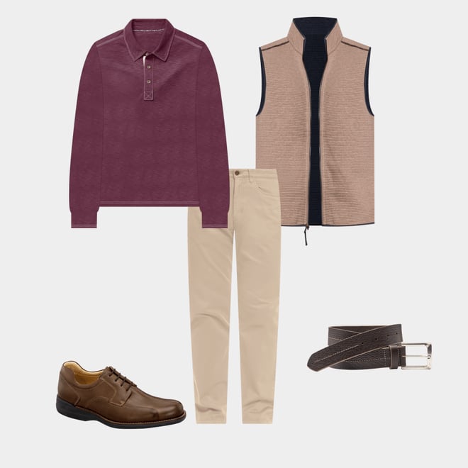 8th bundle featuring 4 items which compliment Reversible Channel Quilted Vest