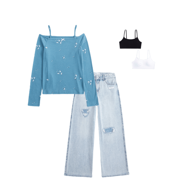 high rise ultra wide leg jeans