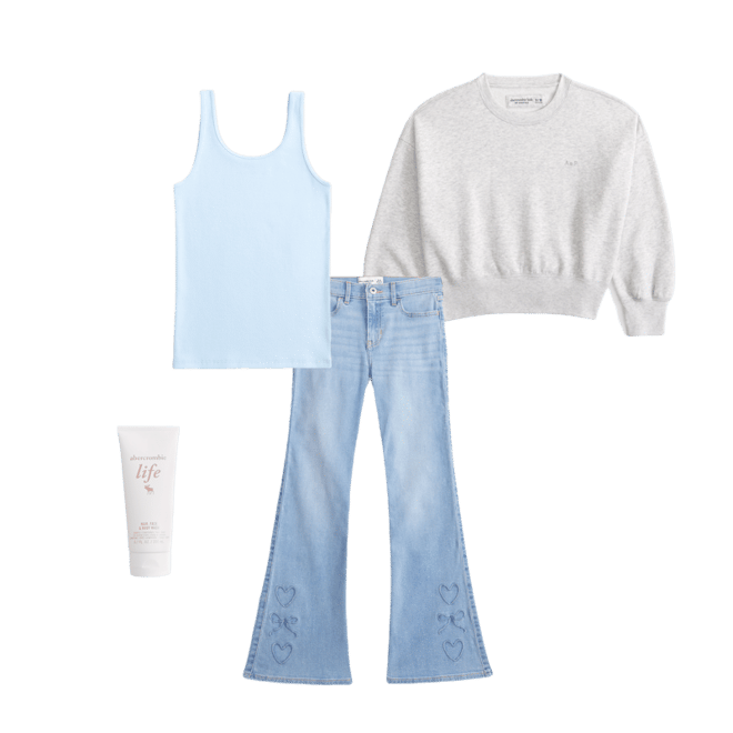 essential sunday wedge crewneck sweatshirt